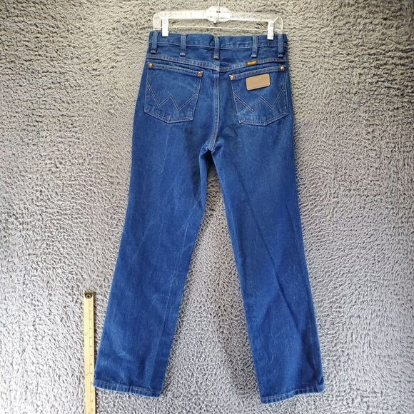 Wrangler Jeans Mens 30x30 Blue Classic Fit Cotton Denim Bootcut 936PWD - Picture 1 of 11